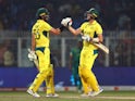 Australia celebrate victory over South Africa at Cricket World Cup on November 16, 2023.