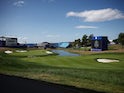 The opening hole at Marco Simone Golf and Country Club ahead of the 2023 Ryder Cup.