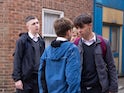 Liam and Mason on Coronation Street on November 22, 2023